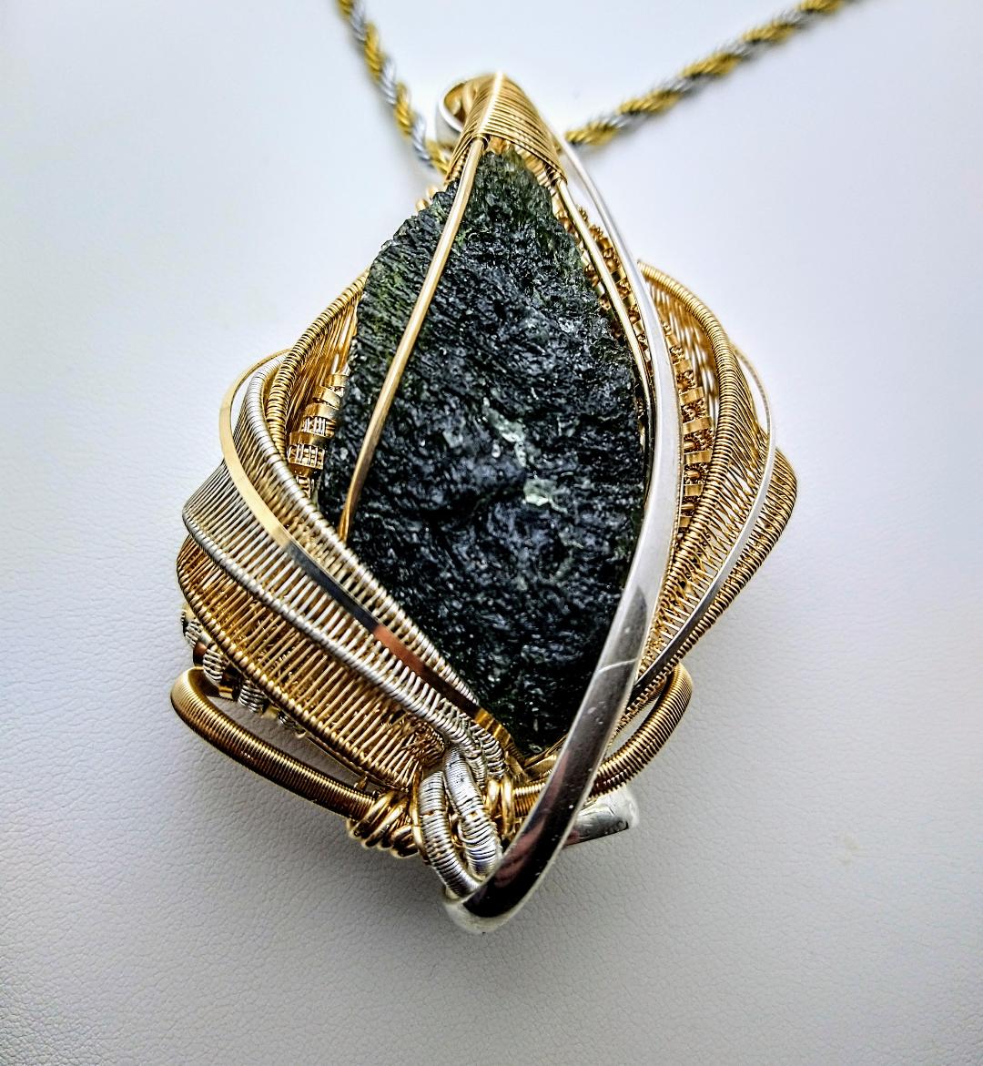 "Galactic Seed" Moldavite Amulet